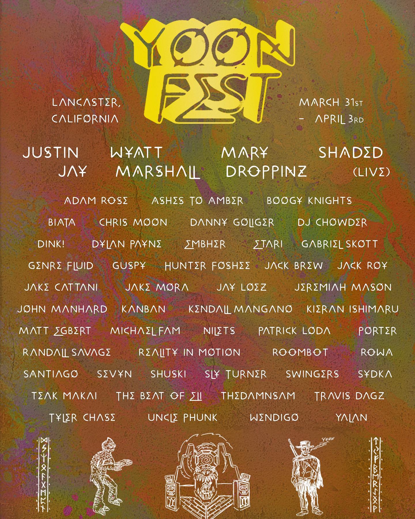 YOON 2022 lineup poster
